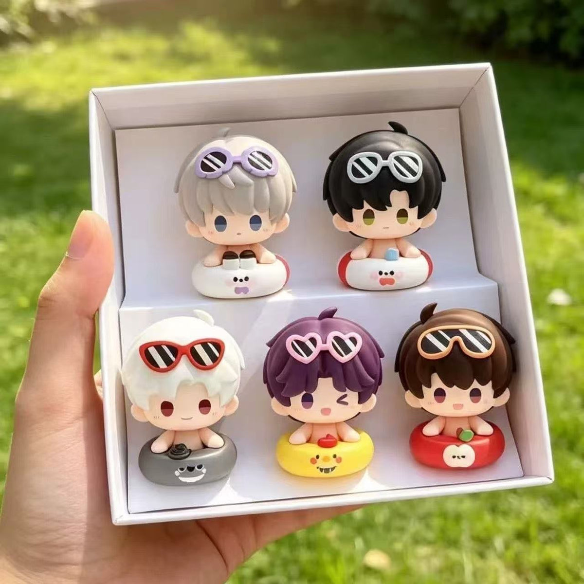 Love and deep space cute doll mascot pvc