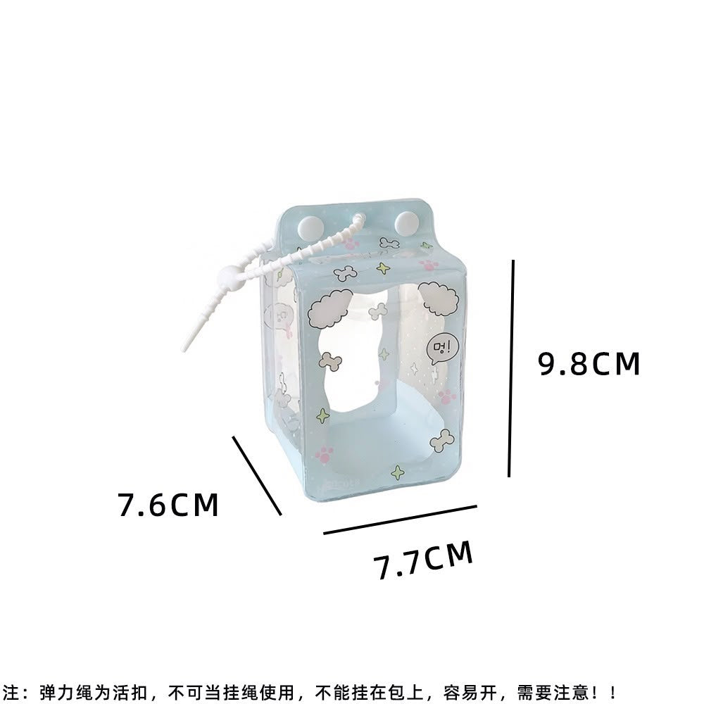Korean kawai style doll storage pouch bag