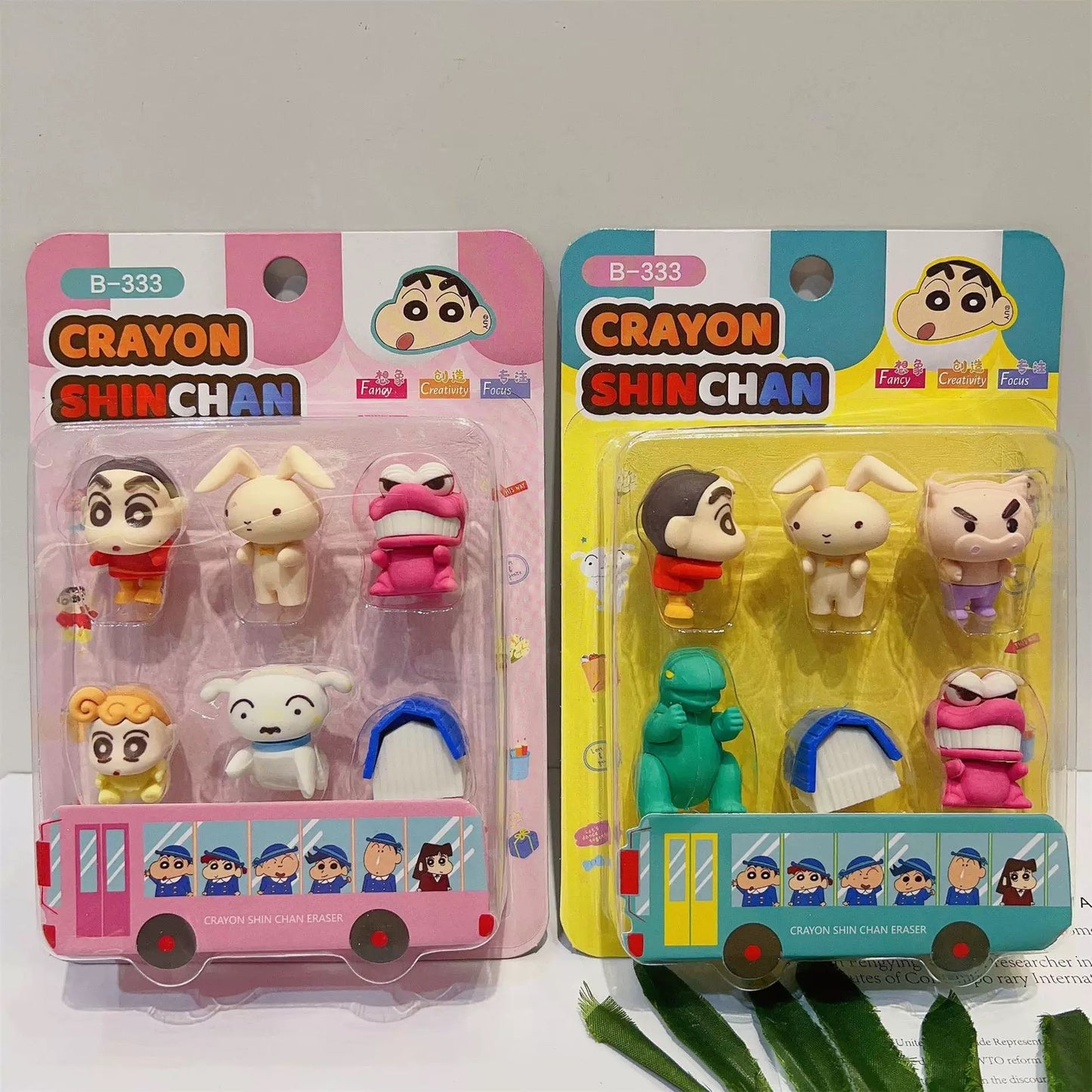 Shinchan eraser  6 pcs set