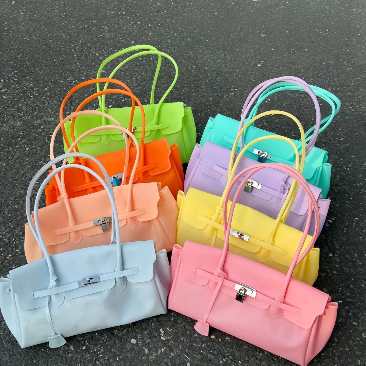 Viral korean jelly firkin hand bag