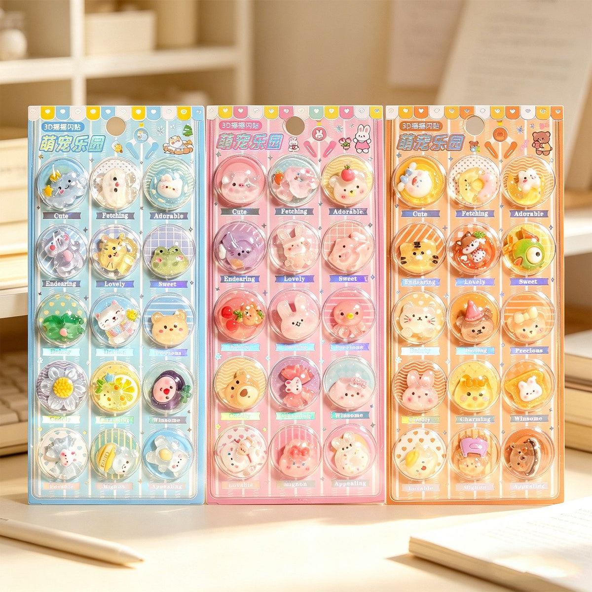 3D stickers sheet shaking Korean viral
