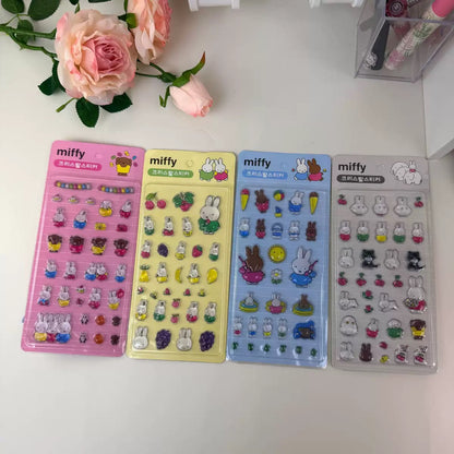 Miffy Korean 3D stickers sheet