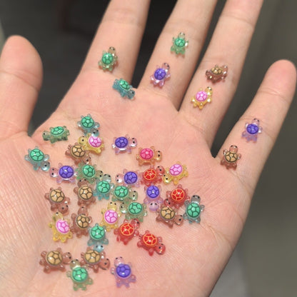 viral tiny lucky turtle charm 10 pcs set