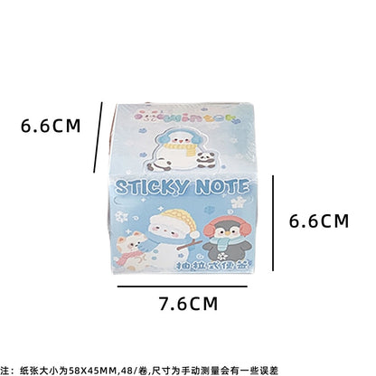 Kawai stationery sticker roll of 48 pcs