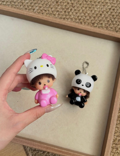 Viral mini monchhichi keychain