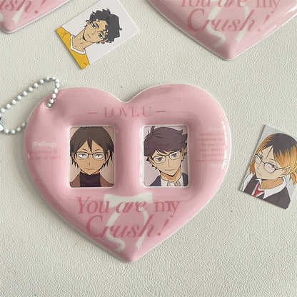 Heart double frame  photocard holder