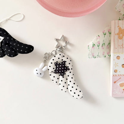 Miffy angel wing keychain