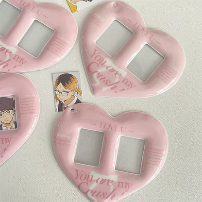 Heart double frame  photocard holder
