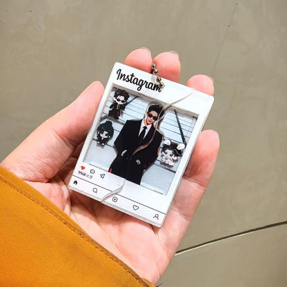 Zhang linghe Chinese star pull out card acrylic keychain