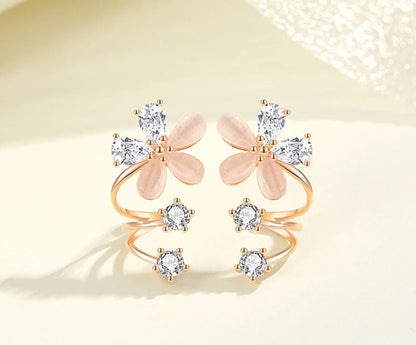 Flower Dimond earrings