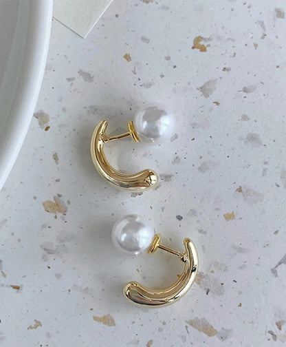 2 in 1 pearl stud