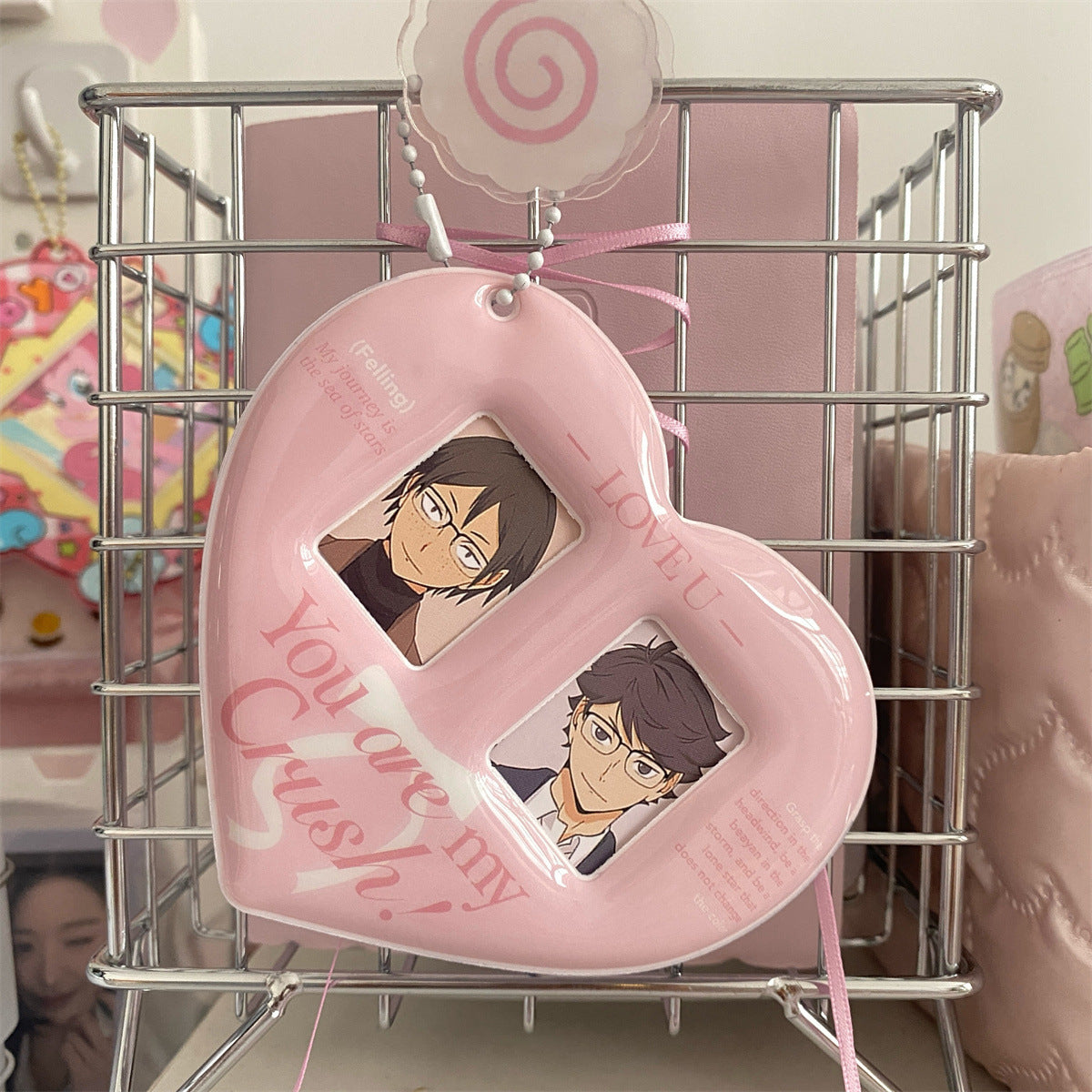 Heart double frame  photocard holder
