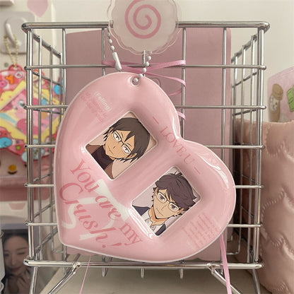 Heart double frame  photocard holder