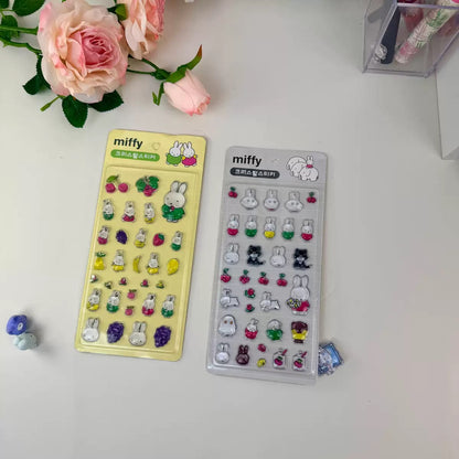 Miffy Korean 3D stickers sheet