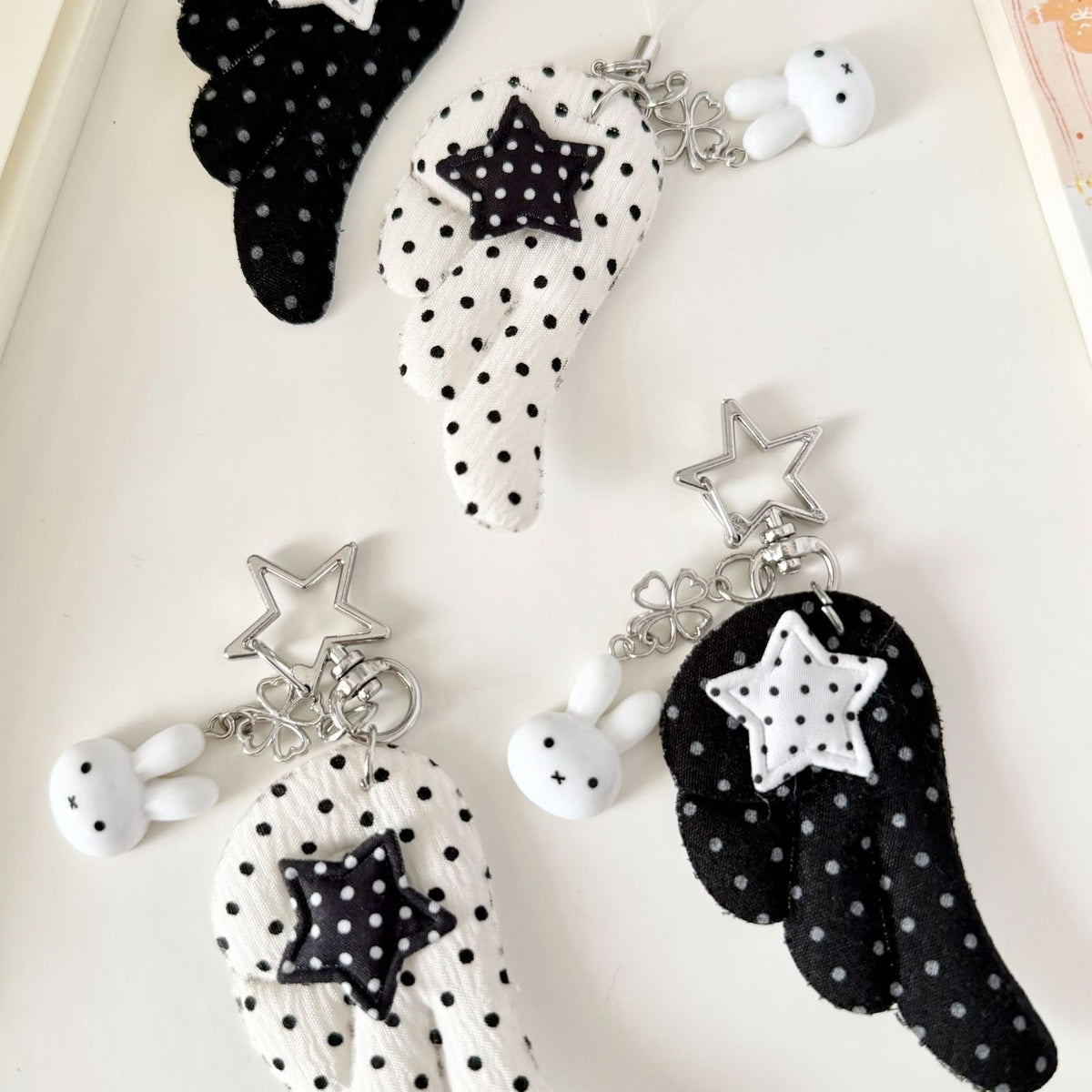 Miffy angel wing keychain
