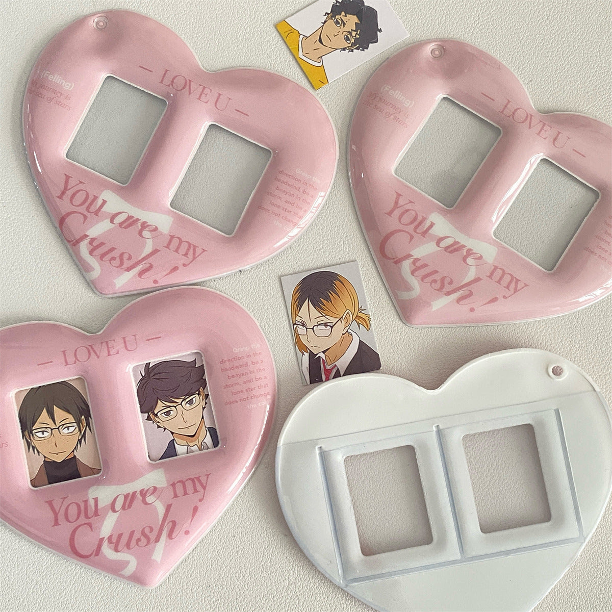 Heart double frame  photocard holder