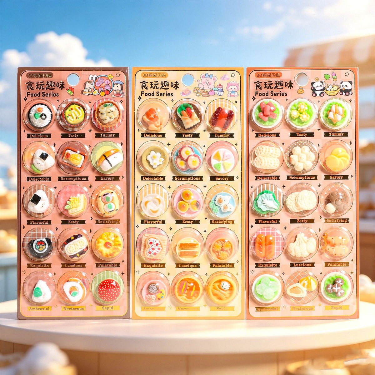 3D stickers sheet shaking Korean viral