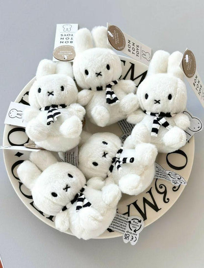 Miffy scarf plushie keyring