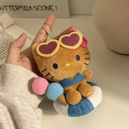 Hellokitty plush doll keyring