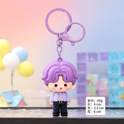 Love and deep space kawai keychain