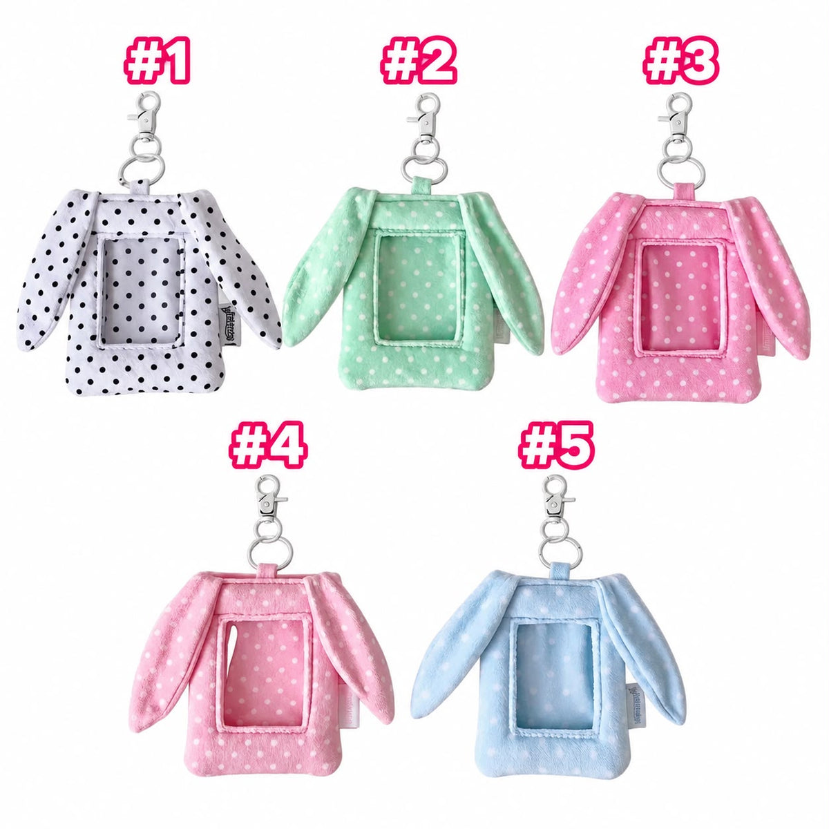 Bunny style polka dot  photocard holder