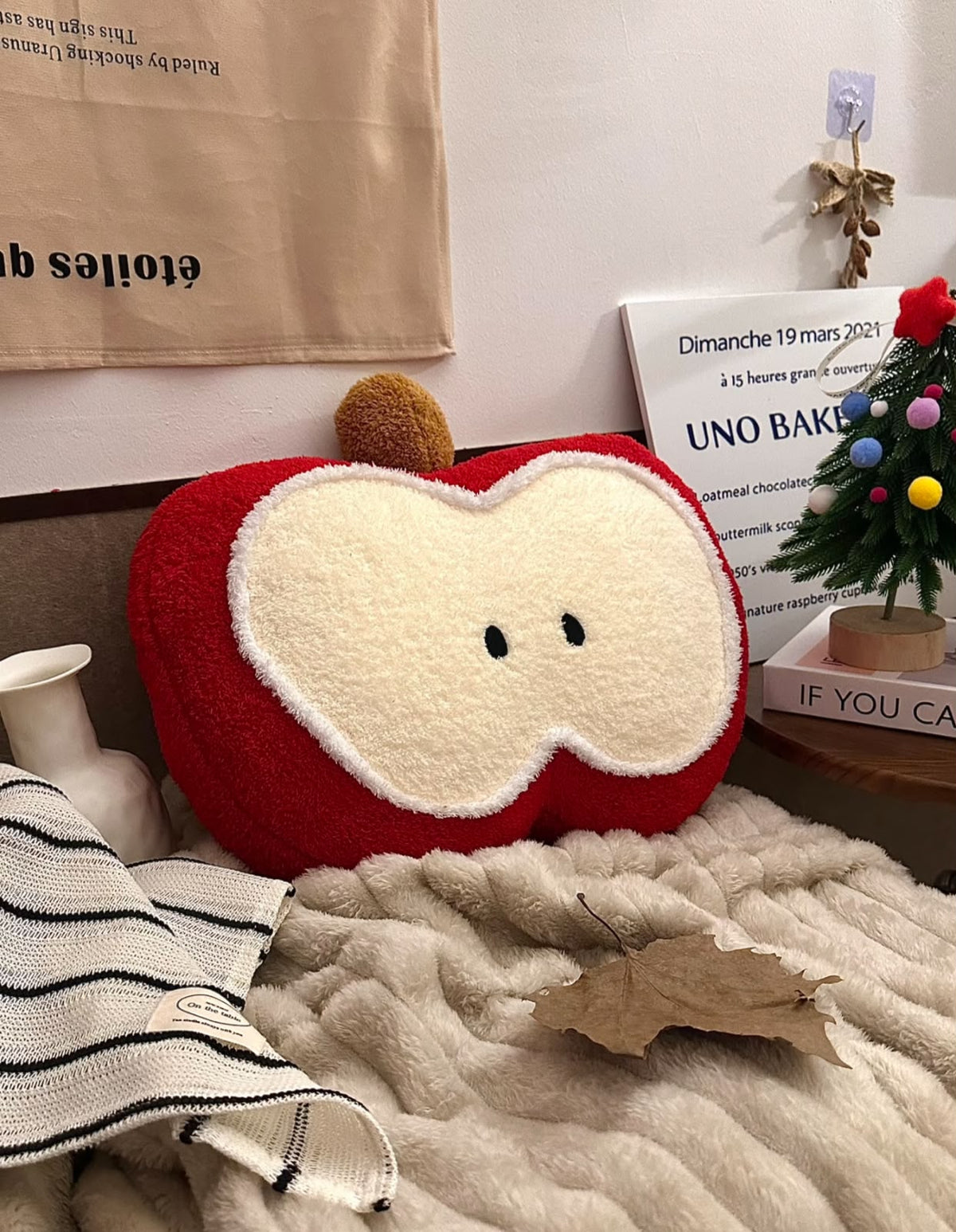 Apple plushie pillow