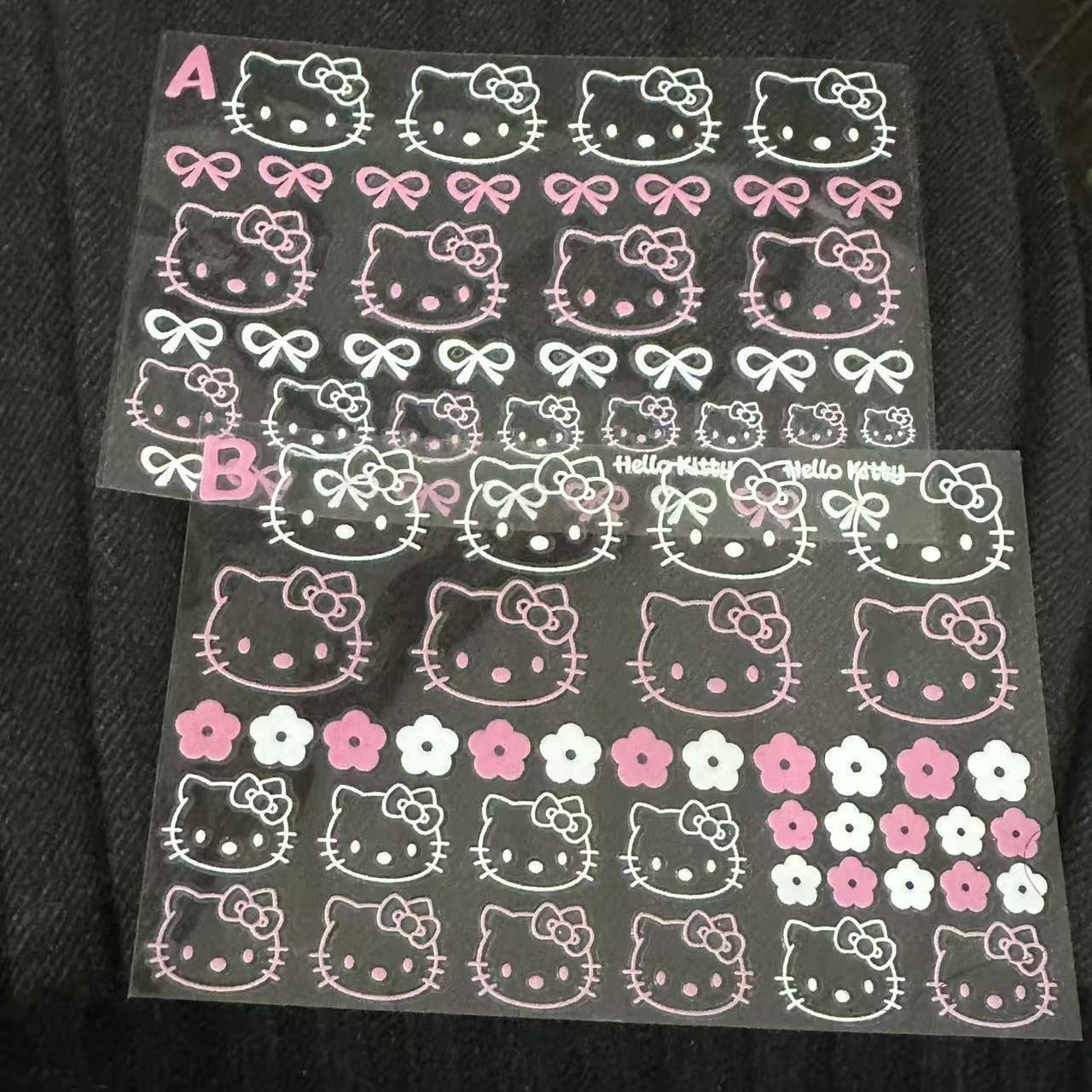 hello kitty sticker sheet waterproof for glass , laptop , phone decoration