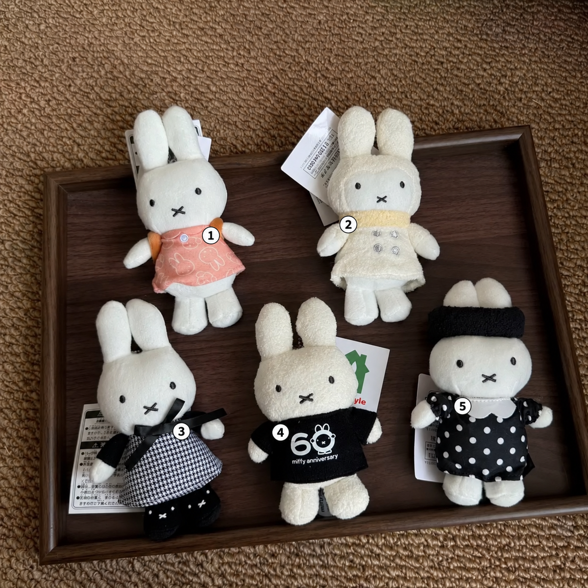 Miffy 15 cm plushie doll keychain bag charm