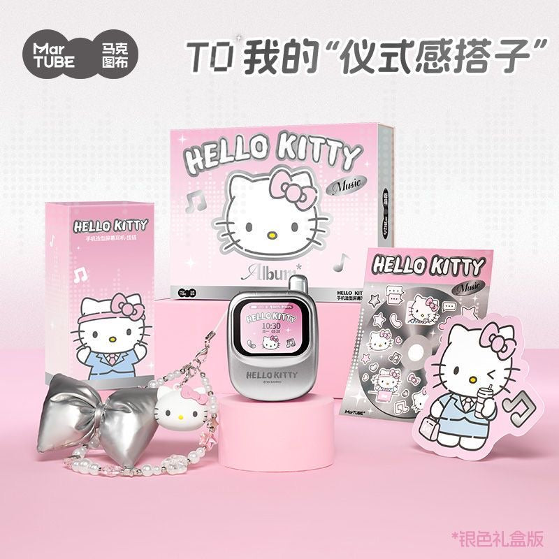 HelloKitty Screen Smart Bluetooth Headphones Creative Gift Women's Birthday Gift Set