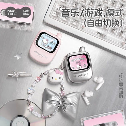 HelloKitty Screen Smart Bluetooth Headphones Creative Gift Women's Birthday Gift Set