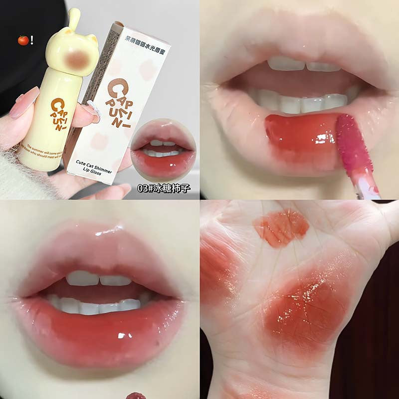 Cappuvini cute cat moisturizing lip gloss