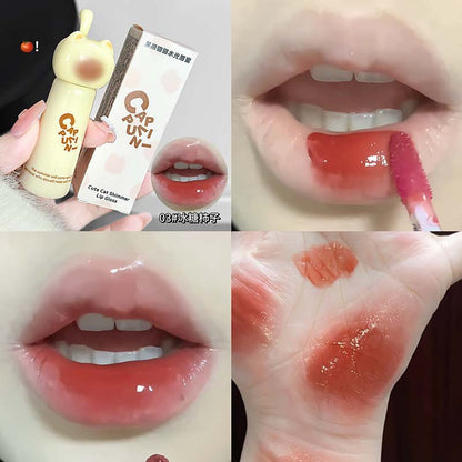 Cappuvini cute cat moisturizing lip gloss