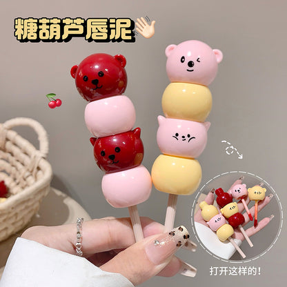 Gege bear Candied hawthorn velvet bear milk cream lip mud