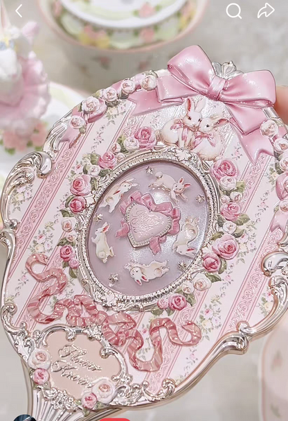Flower knows bunny gardan mirror