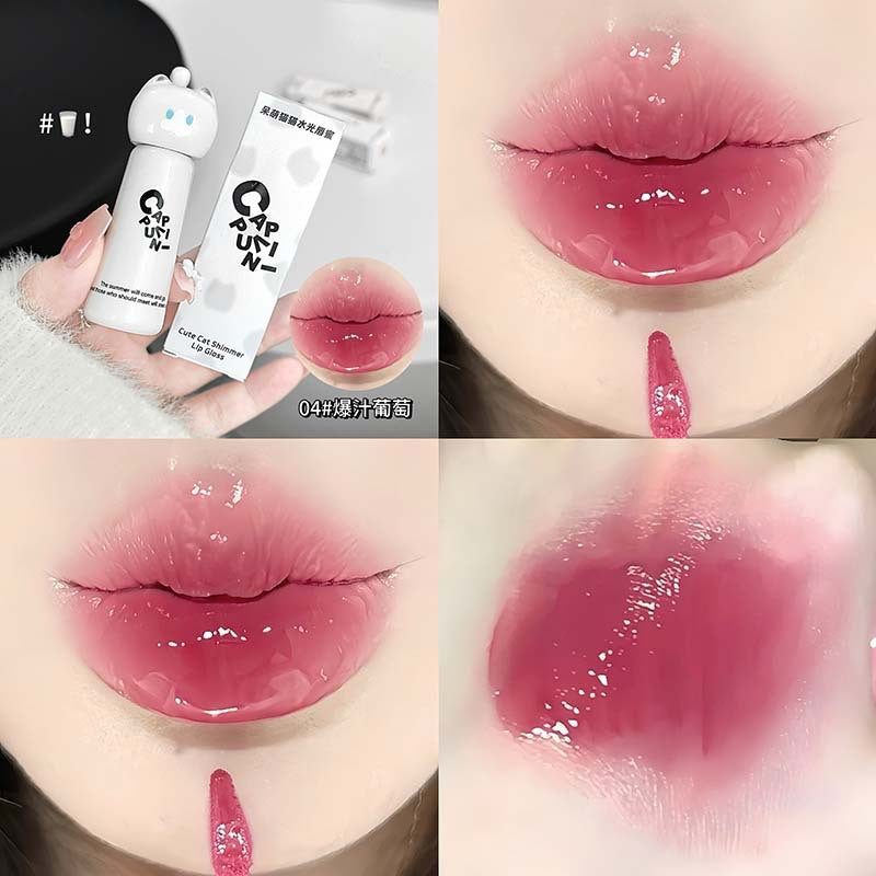 Cappuvini cute cat moisturizing lip gloss