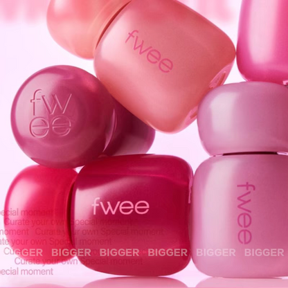 Fwee Pink Series semi -watery and semi -matte dewy lip glaze