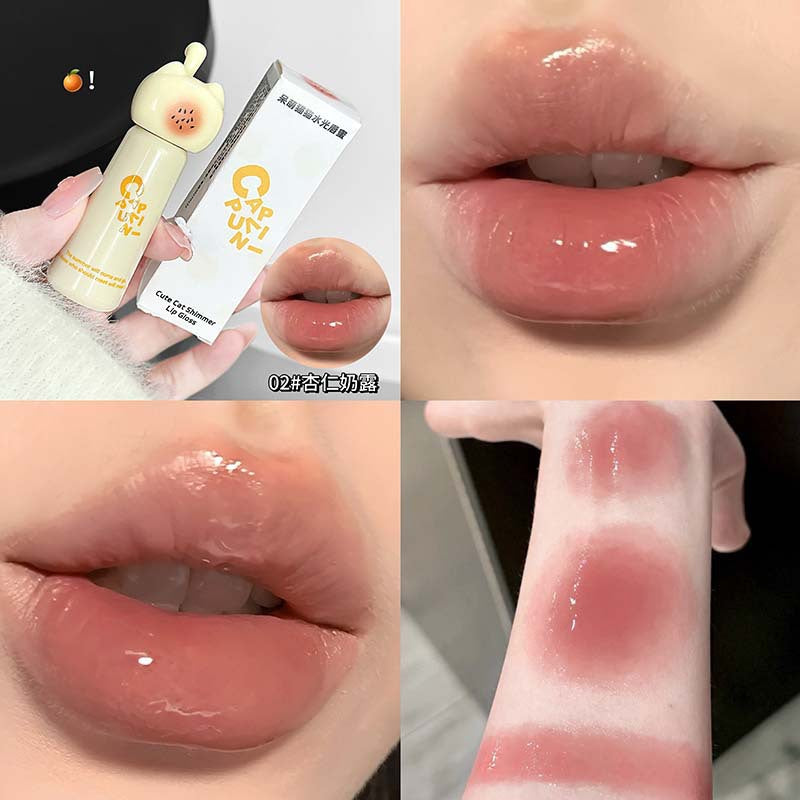 Cappuvini cute cat moisturizing lip gloss