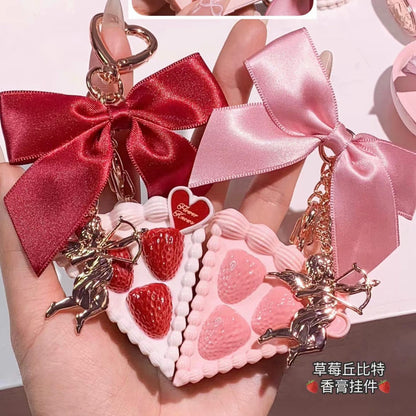 Flower knows Strawberry Cupid solid perfume keychain