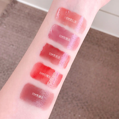 Gege bear crystal lock light frozen mirror lip glaze