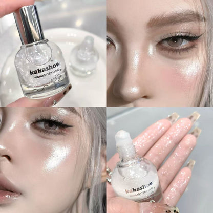 Kakashow liquid shine and sparkle highlighting glitter