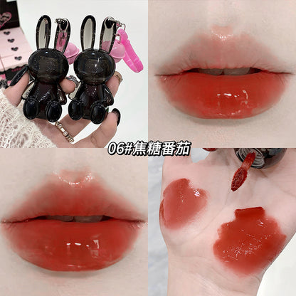 Gege bear black bunny water lip glaze